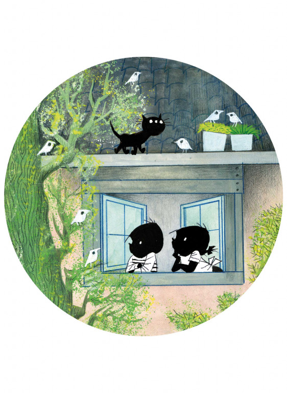 KEK Amsterdam Papier peint panoramique Jip Janecke Birds Circle - Multicolor - Durchmesser 1,9m-7220.1 KEK Amsterdam Papier peint panoramique Jip Janecke Birds Circle - Multicolor - Durchmesser 1,9m-7220.1