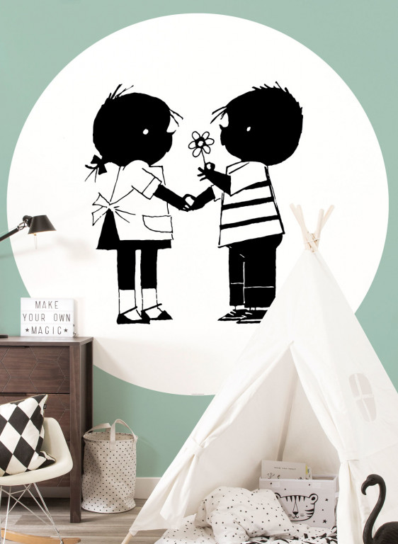 KEK Amsterdam Carta da parati panoramica Jip Jannecke Flower Circle-7221