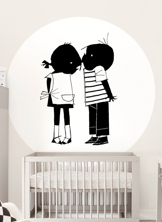 KEK Amsterdam Carta da parati panoramica Jip Jannecke Kiss Circle-7222