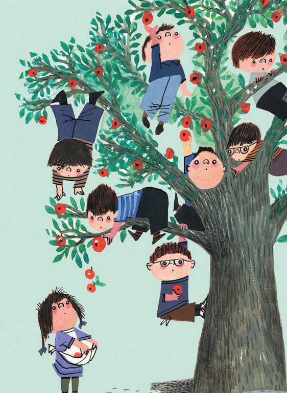 KEK Amsterdam Mural Apple Tree Multicolor – 2.435m Breite-7229.1 KEK Amsterdam Mural Apple Tree Multicolor – 2.435m Breite-7229.1