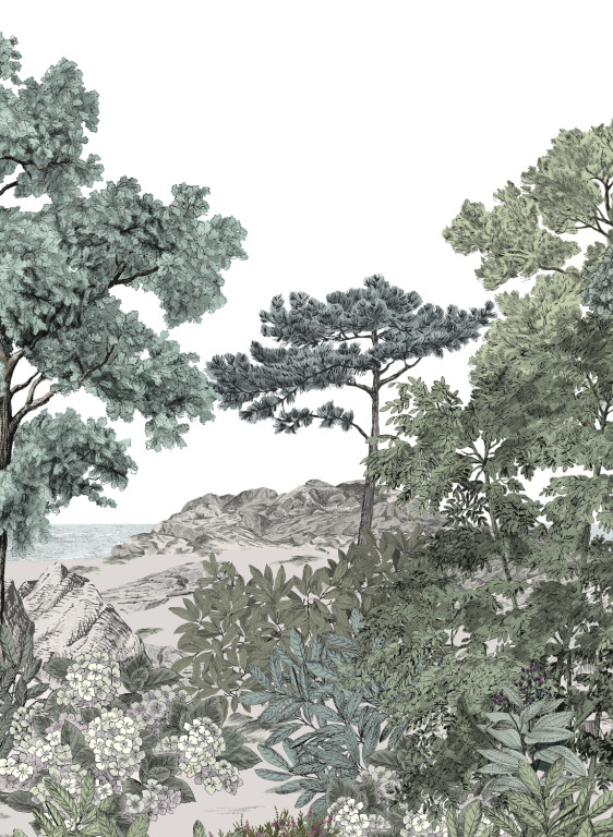 Isidore Leroy Papier peint panoramique Foret de Bretagne Naturel-7237 Isidore Leroy Papier peint panoramique Foret de Bretagne Naturel-7237