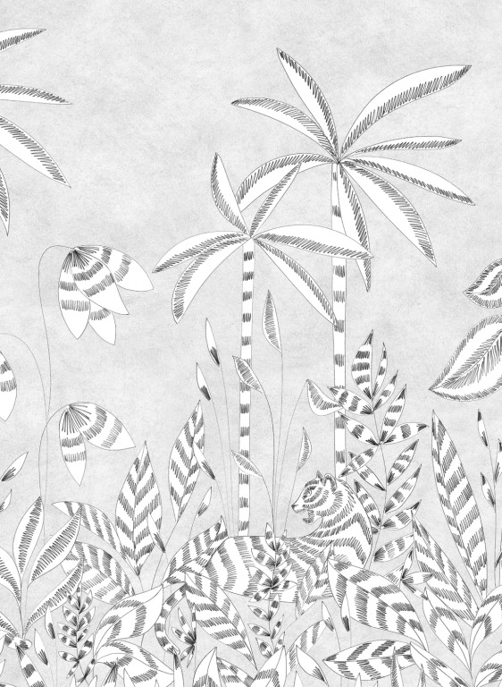 Tapete Paradis Des Tigres Grisaille Isidore Leroy B – 4/5/6-7242.2