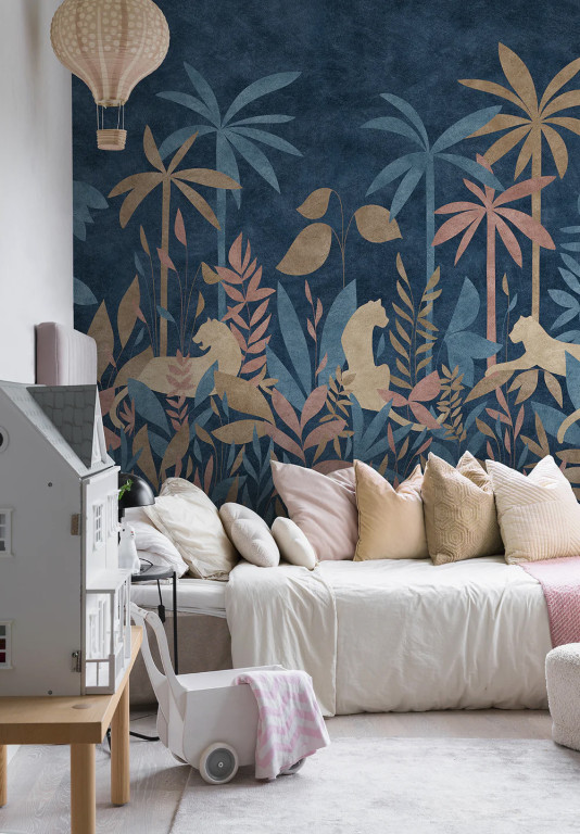 Isidore Leroy Papier peint panoramique Paradis Des Tigres Nocturne Multicolor-7246 Isidore Leroy Papier peint panoramique Paradis Des Tigres Nocturne Multicolor-7246