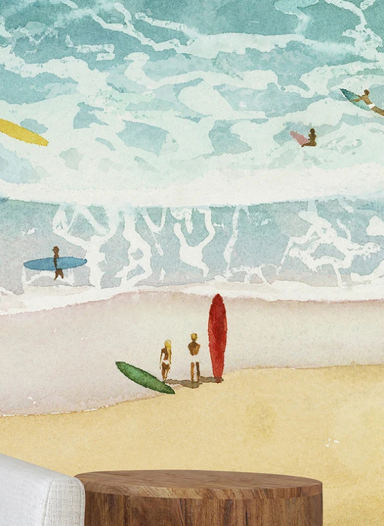 Isidore Leroy Papier peint panoramique Surf Guethary-7272 Isidore Leroy Papier peint panoramique Surf Guethary-7272