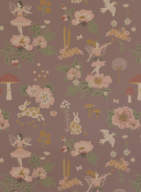 Majvillan Tapete Old Garden - Plum-7276.1 Majvillan Tapete Old Garden - Plum-7276.1