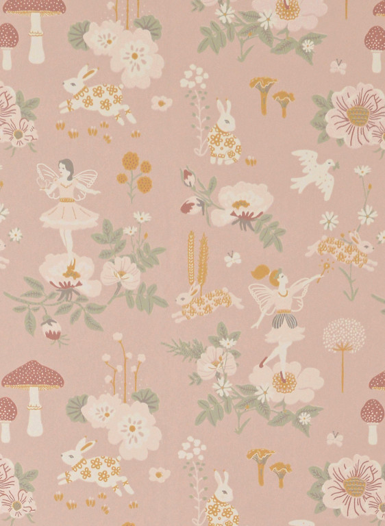 Majvillan Tapete Old Garden - Dusty Rose-7276.4 Majvillan Tapete Old Garden - Dusty Rose-7276.4