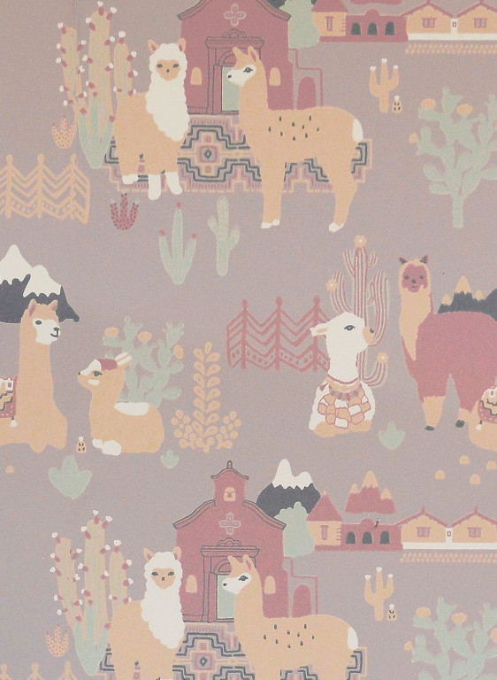 Majvillan Papier peint Lama Village-7281 Majvillan Papier peint Lama Village-7281