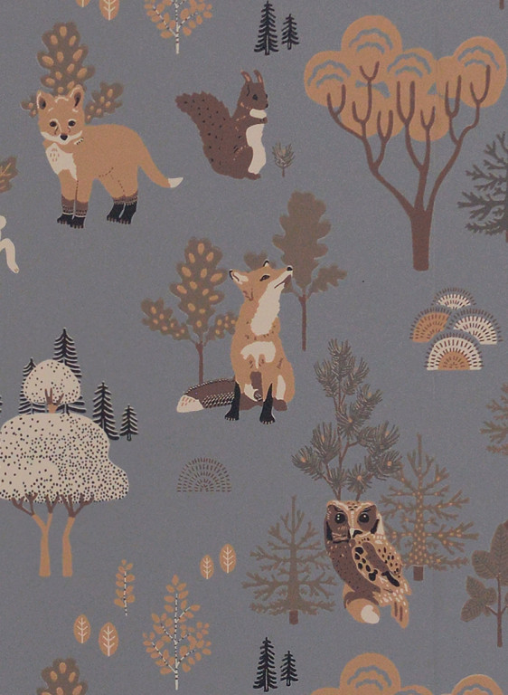 Majvillan Tapete Deep Forest - Midnight Blue-7283.2 Majvillan Tapete Deep Forest - Midnight Blue-7283.2