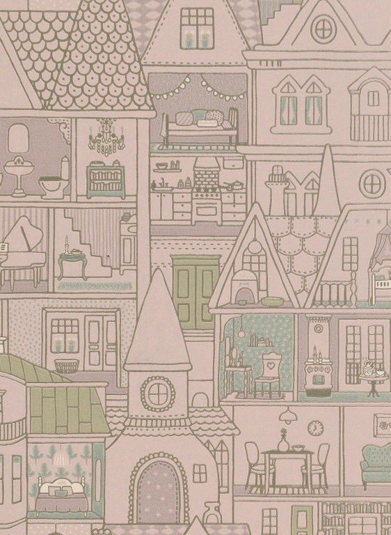 Majvillan Tapete Dollhouse - Soft Lilac-7285.1 Majvillan Tapete Dollhouse - Soft Lilac-7285.1