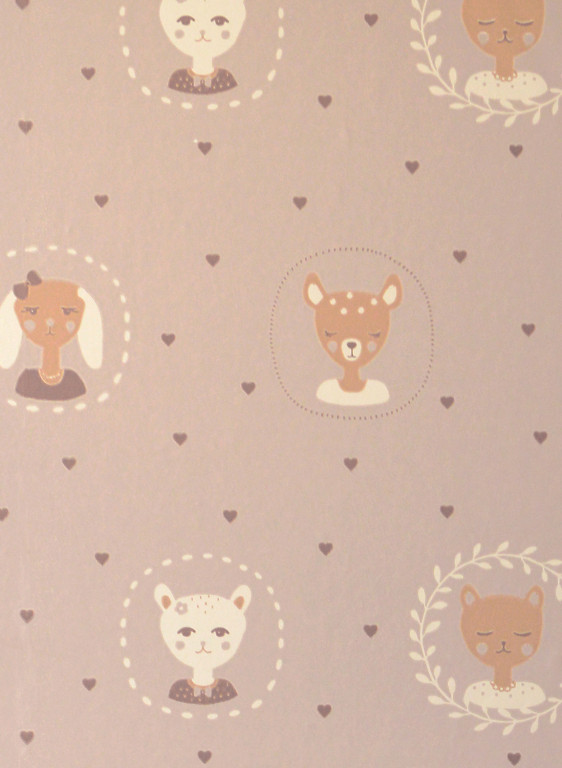 Majvillan Papier peint Hearts-7286