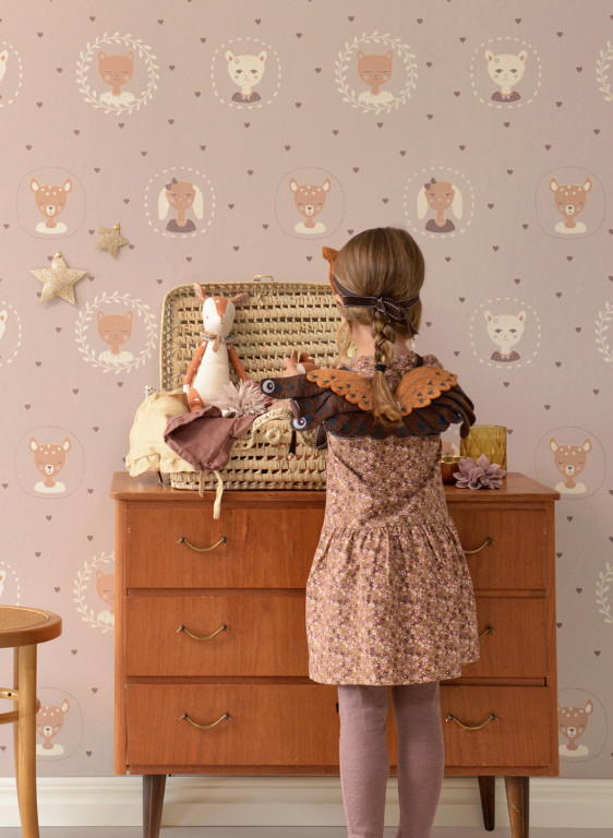 Majvillan Papier peint Hearts-7286