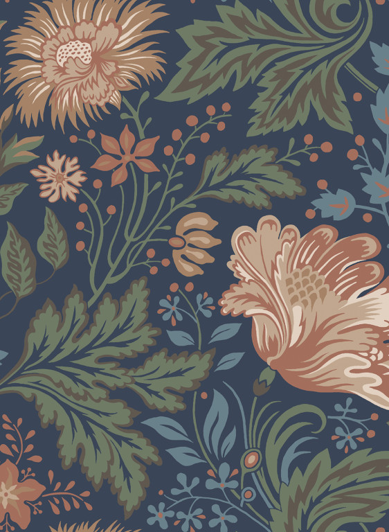 Sandberg Carta da parati Ava - Classic Blue-7296.5 Sandberg Carta da parati Ava - Classic Blue-7296.5