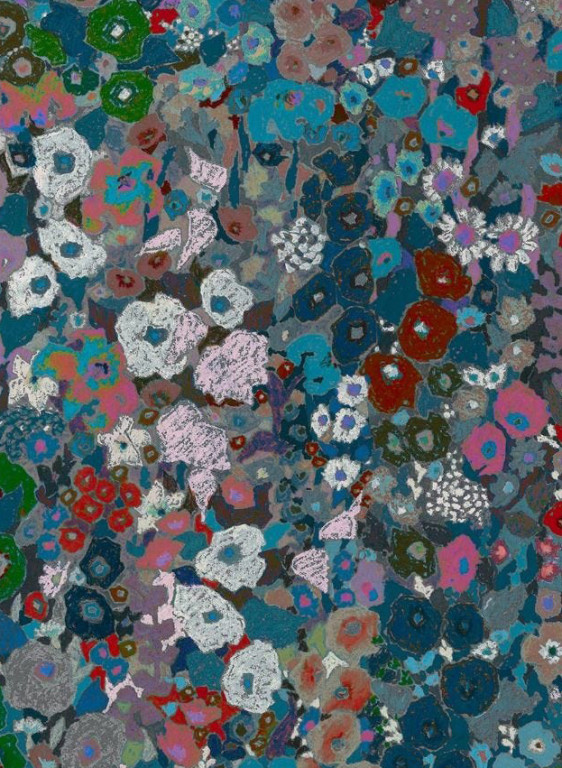 House of Hackney Tapete Hollyhocks - Winter-7445.4 House of Hackney Tapete Hollyhocks - Winter-7445.4