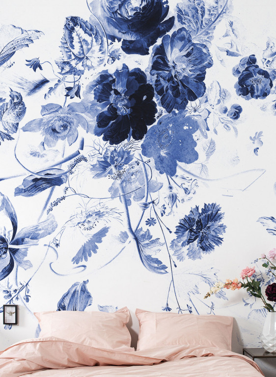 KEK Amsterdam Papier peint panoramique Royal Blue Flowers 3-7510 KEK Amsterdam Papier peint panoramique Royal Blue Flowers 3-7510