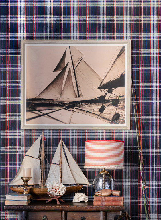 Mindthegap Carta da parati Seaport Plaid-7570 Mindthegap Carta da parati Seaport Plaid-7570