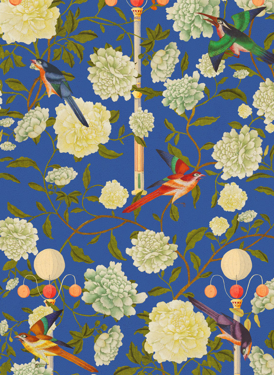 MINDTHEGAP Tapete The Garden Of Immortality  - Blue/ White/-7579.2 MINDTHEGAP Tapete The Garden Of Immortality  - Blue/ White/-7579.2