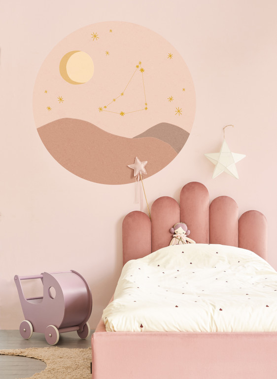 Eijffinger Wandbild Star Sign Circles Rose-7642 Eijffinger Wandbild Star Sign Circles Rose-7642