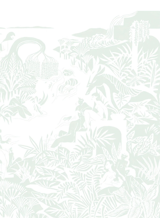 Isidore Leroy Wandbild Eternelles Vert Pastel - Panel B-7645.2 Isidore Leroy Wandbild Eternelles Vert Pastel - Panel B-7645.2