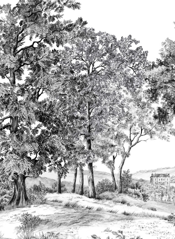 Isidore Leroy Wandbild Domaniale - Panel A-7682.1