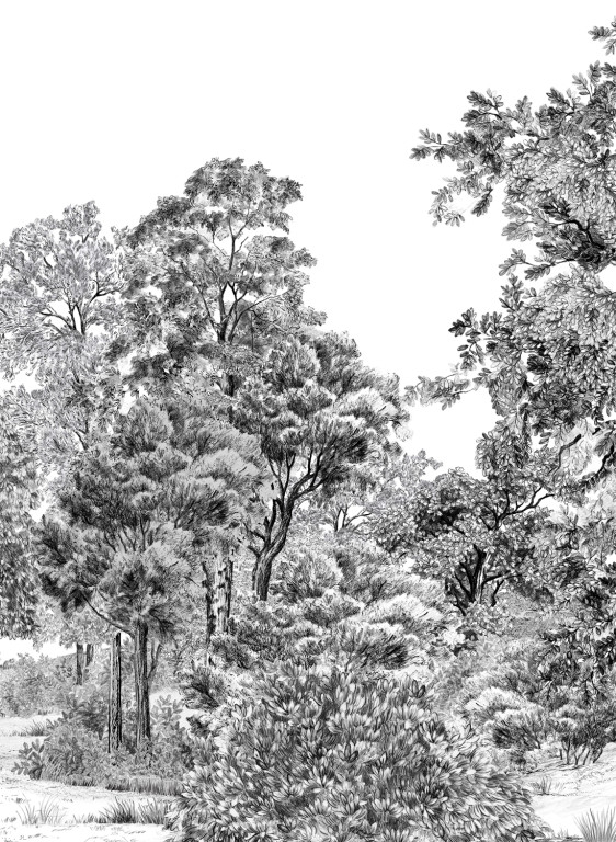 Isidore Leroy Wandbild Domaniale - Panel C-7682.3