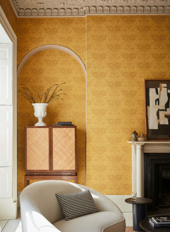 Little Greene Wallpaper Dahlia Scroll-7706 Little Greene Wallpaper Dahlia Scroll-7706