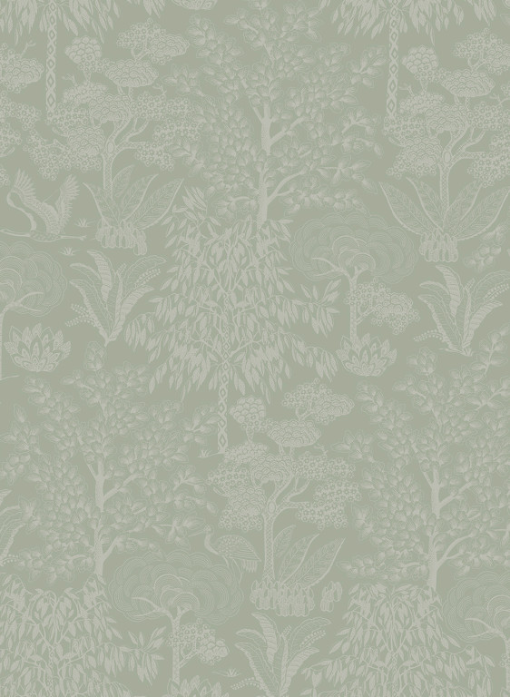 Eijffinger Papier peint Origami Tree - Light Green/ Silver-7730.2 Eijffinger Papier peint Origami Tree - Light Green/ Silver-7730.2