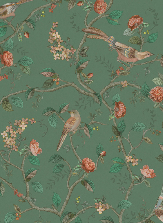 Eijffinger Carta da parati Good Nightingale - Green-7733.4