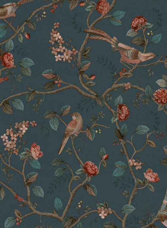 Eijffinger Papier peint Good Nightingale - Dark Blue-7733.7 Eijffinger Papier peint Good Nightingale - Dark Blue-7733.7