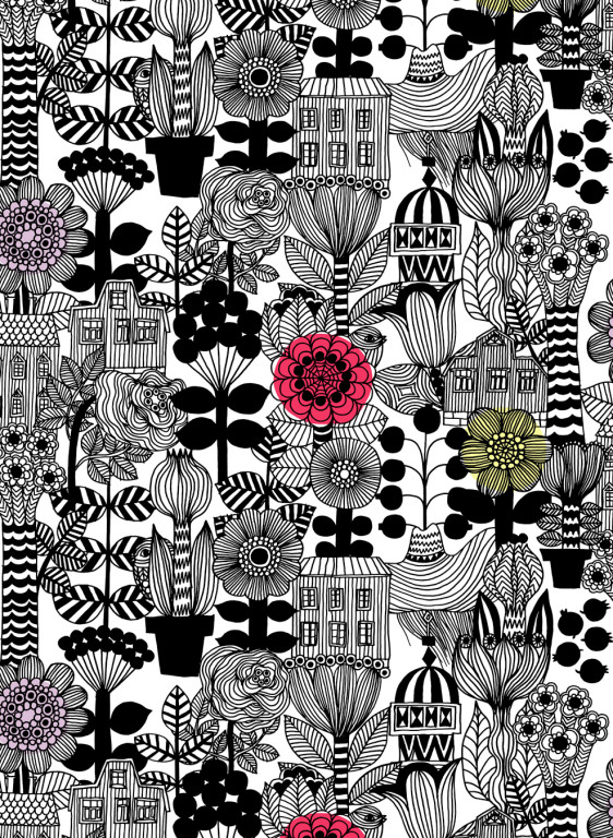 Marimekko Carta da parati Lintukoto-7780 Marimekko Carta da parati Lintukoto-7780