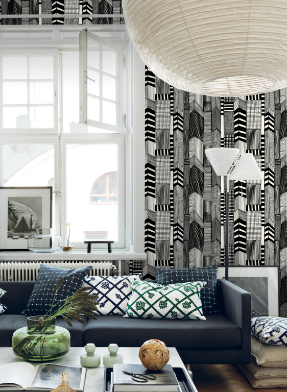 Marimekko Carta da parati Ruutukaava-7787 Marimekko Carta da parati Ruutukaava-7787