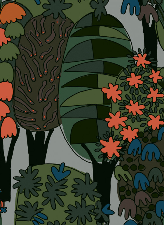 Elitis Tapete Broceliande - TP 322 02-7820.4 Elitis Tapete Broceliande - TP 322 02-7820.4