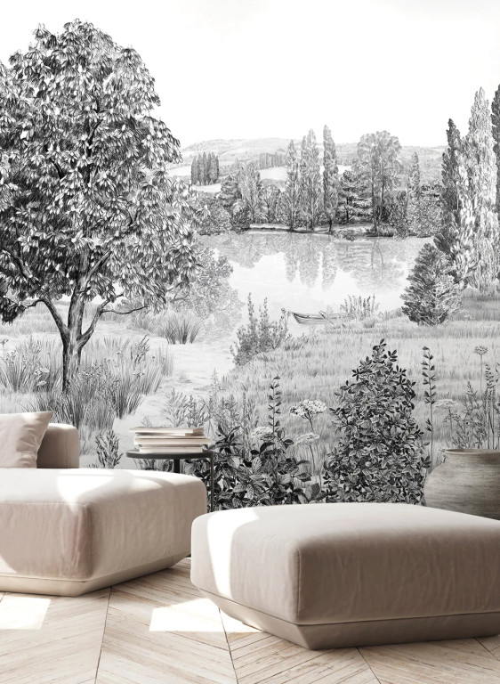 Isidore Leroy Wandbild Campagne Grisaille-8025 Isidore Leroy Wandbild Campagne Grisaille-8025