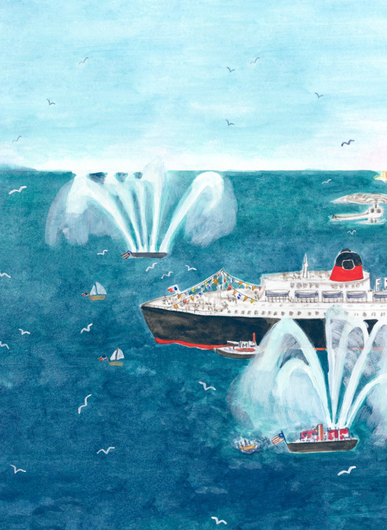 Isidore Leroy Mural Le France A-8027.1