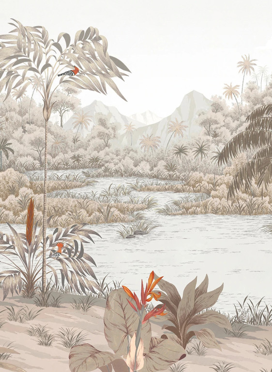 Isidore Leroy Papier peint panoramique Riviere des Parfums Sepia-8061 Isidore Leroy Papier peint panoramique Riviere des Parfums Sepia-8061