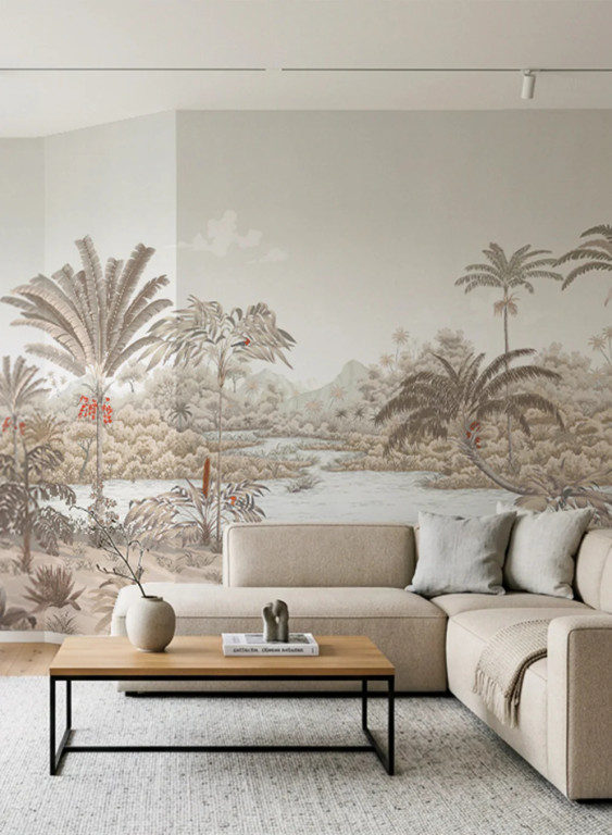 Isidore Leroy Wandbild Riviere des Parfums Sepia-8061