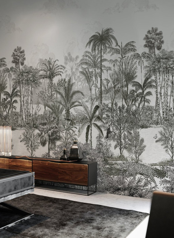 Isidore Leroy Papier peint panoramique Amazon Panthere Gris-8071 Isidore Leroy Papier peint panoramique Amazon Panthere Gris-8071