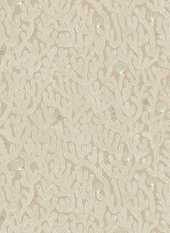 Josephine Munsey Wallpaper Coral - Edge Sand-8103.3
