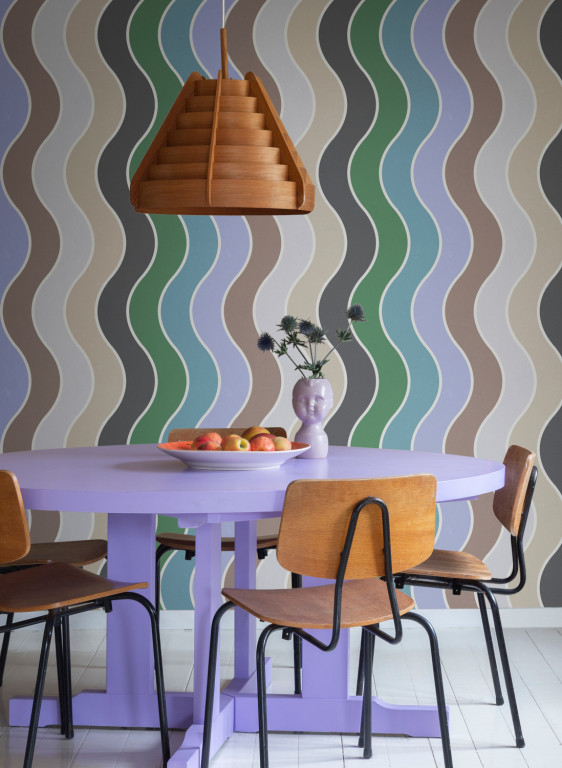 Rebel Walls Papier peint panoramique Seventies Waves-8158 Rebel Walls Papier peint panoramique Seventies Waves-8158
