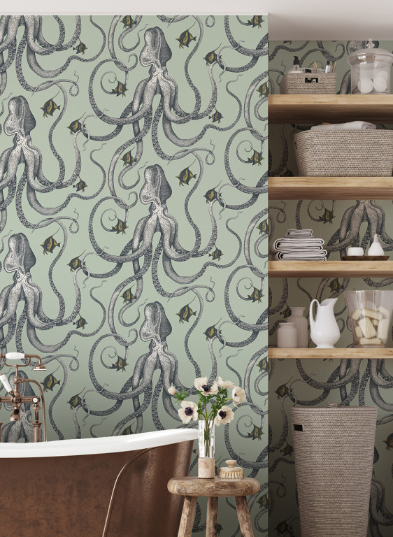 Josephine Munsey Wallpaper Octopoda Grand-8202 Josephine Munsey Wallpaper Octopoda Grand-8202