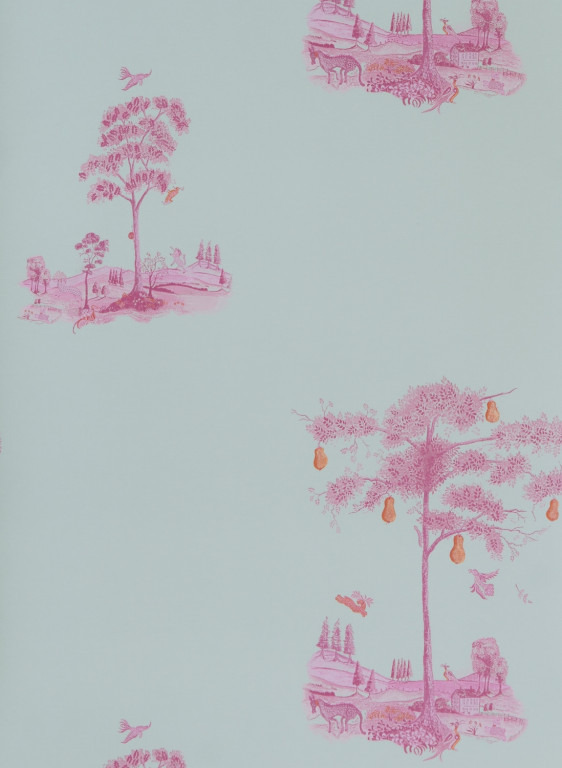 Andrew Martin Wallpaper Pear Tree - Sunset Pink-8319.4 Andrew Martin Wallpaper Pear Tree - Sunset Pink-8319.4