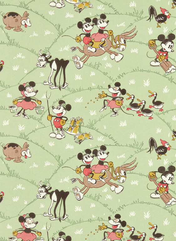 Sanderson Carta da parati Mickey at the Farm-8368 Sanderson Carta da parati Mickey at the Farm-8368
