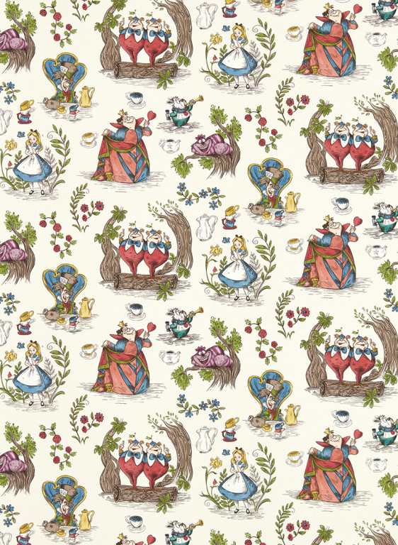 Sanderson Papier peint Alice in Wonderland - Hundreds & Thousands-8376.3 Sanderson Papier peint Alice in Wonderland - Hundreds & Thousands-8376.3
