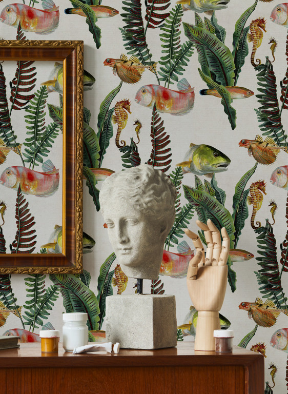 Coordonne Papier peint Bank of Fish-8502 Coordonne Papier peint Bank of Fish-8502