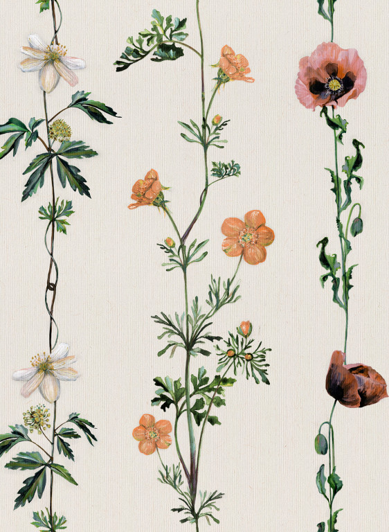 Coordonne Tapete Climbing Flowers - Linen-8505.1