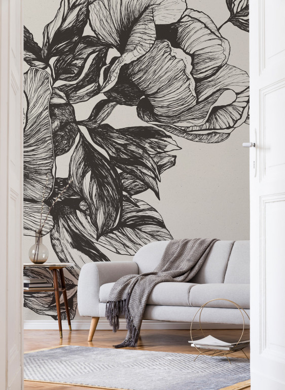 Coordonne Papier peint panoramique Giant Peonies-8514 Coordonne Papier peint panoramique Giant Peonies-8514