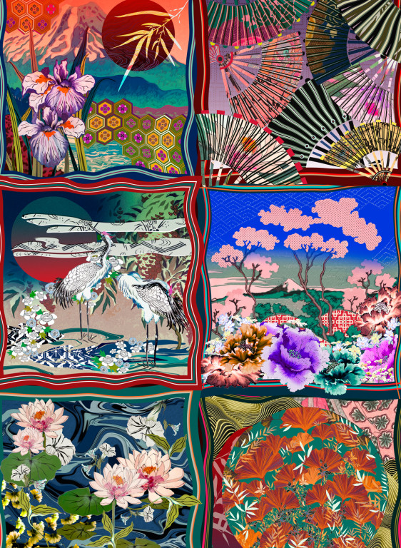 Arte International Papier peint Kimono-8624 Arte International Papier peint Kimono-8624