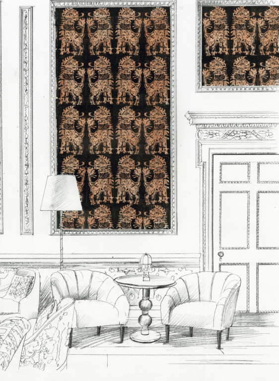 Zoffany Carta da parati Sicilian Lion-8729 Zoffany Carta da parati Sicilian Lion-8729