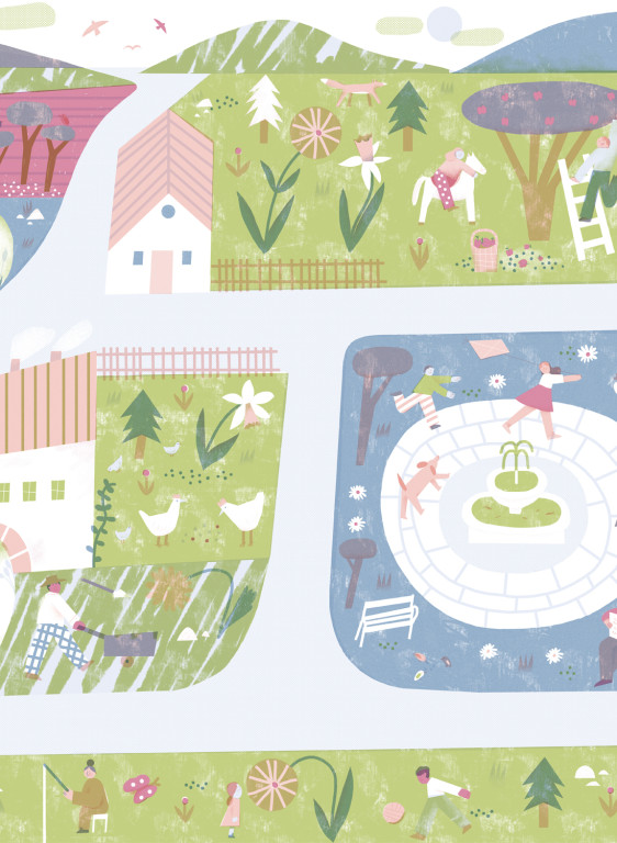 Coordonne Papier peint panoramique Country Joy-8821 Coordonne Papier peint panoramique Country Joy-8821
