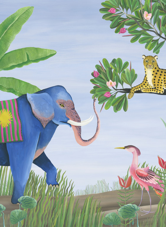 Coordonne Papier peint panoramique Jungle Friends - Lavender-8830.1 Coordonne Papier peint panoramique Jungle Friends - Lavender-8830.1