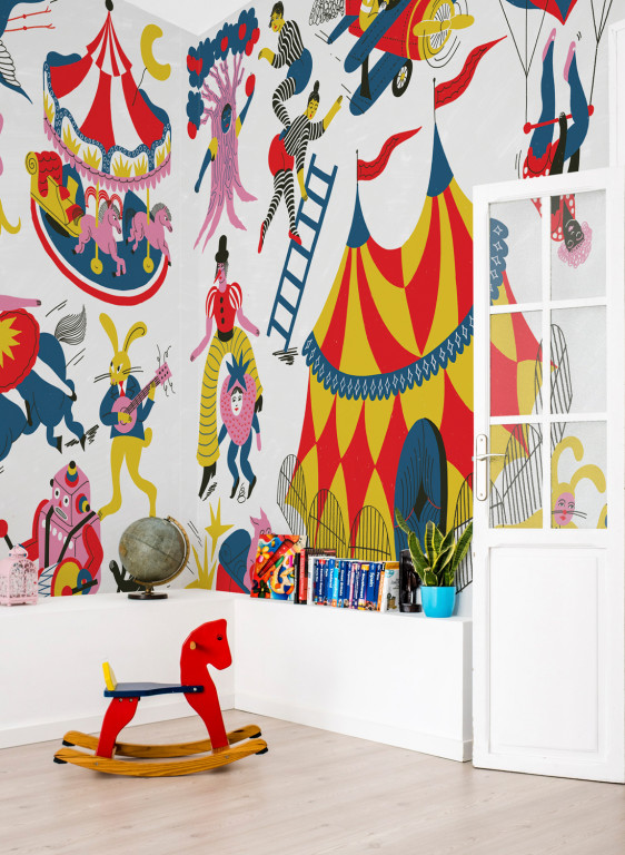 Coordonne Papier peint panoramique Magic Circus-8831 Coordonne Papier peint panoramique Magic Circus-8831